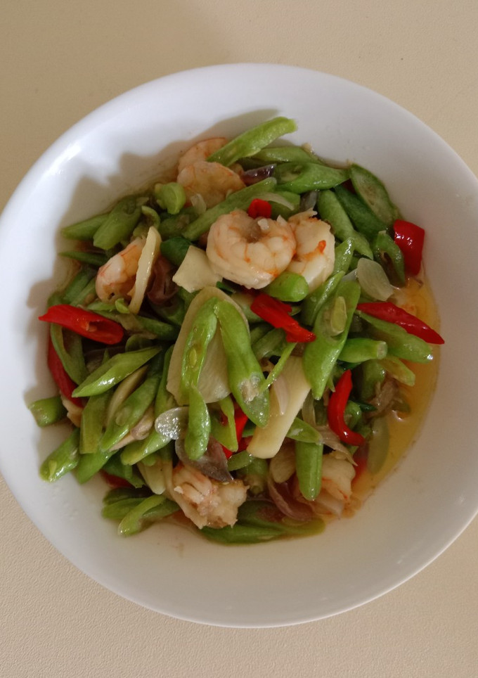 Foto resep Tumis buncis campur udang
