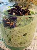 Matcha Chia Seed Chocolate Pudding