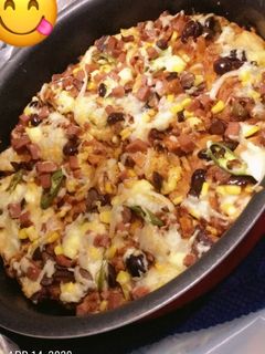 صورة لوصفة بيتزا 🍕