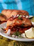Spicy Schezwan masal pav