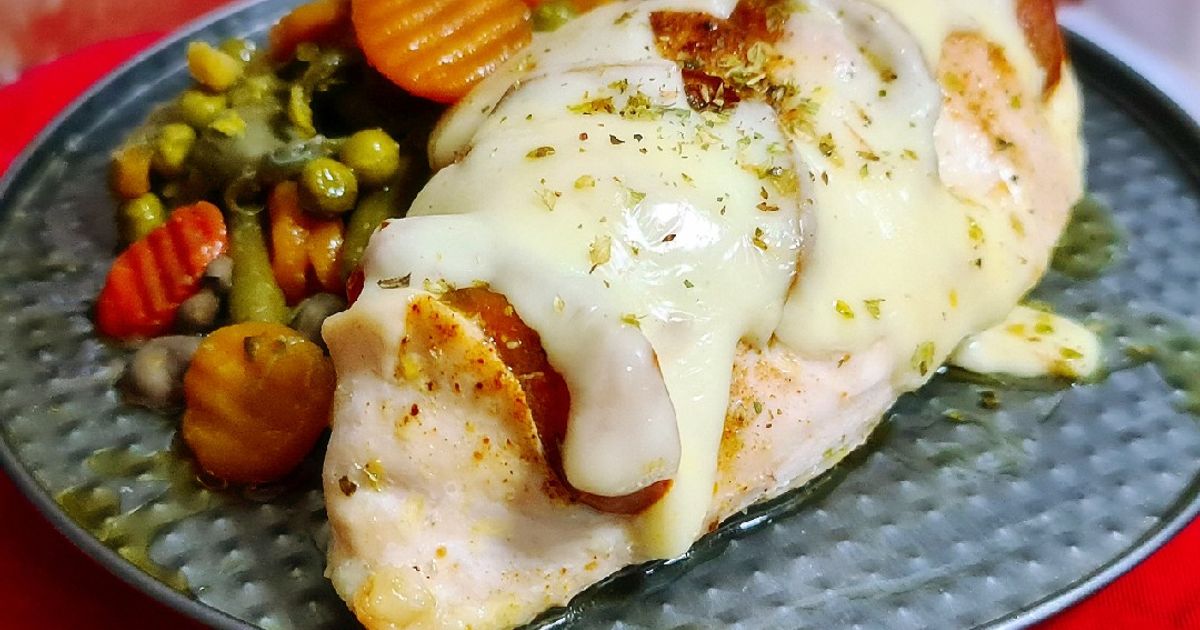Pechuga Rellena Con Panaché De Verduras Receta de Sarandonga- Cookpad