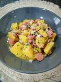 Kartoffelsalat -ensalada alemana de patata y frankfurt-