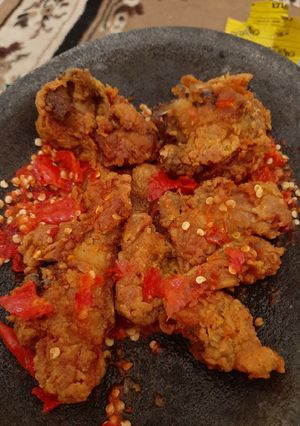 Foto resep Ayam geprek sambal bawang