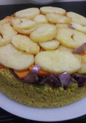 صورة لوصفة مقلوبة بصدور الدجاج