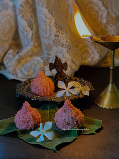 A picture of Gulkand Modak.
