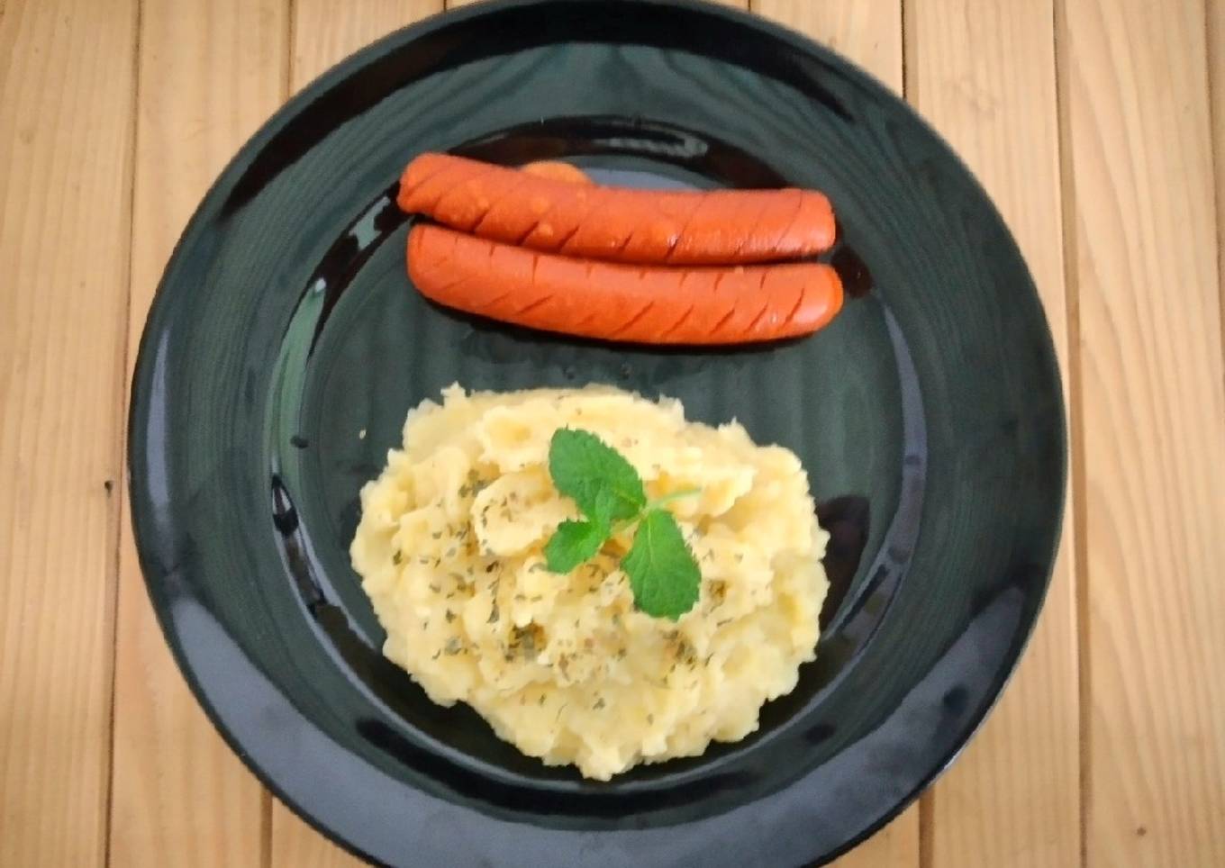 Mashed Potato Keju - Sosis