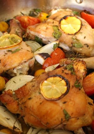 A picture of Super Easy Provençal Inspired Roast Chicken.