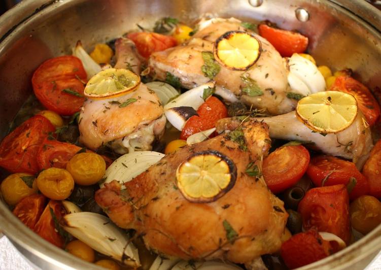 Super Easy Provençal Inspired Roast Chicken