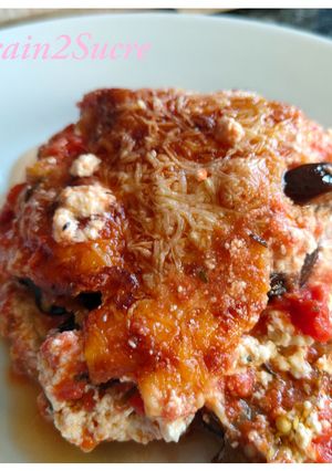 Une photo de Gratin d'aubergines à la ricotta