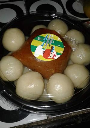 Foto resep Cilok isi telur bumbu kacang