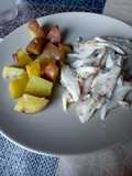 🐟Corvina al horno con salsa de mostaza
