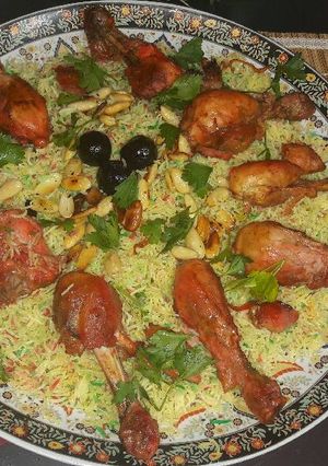 صورة لوصفة مندي ع دجاج بطريقتي 😍