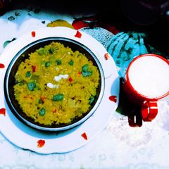 A picture of Ayurvedic Detox Satvik vegetable Khichdi is One pot meal for immunity and fitness.
