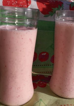 Una foto de Smoothie de frutillas light