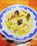 Bắp su xào nấm chay