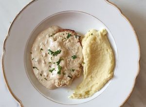 O poză a rețetei Cotlet de porc la cuptor.