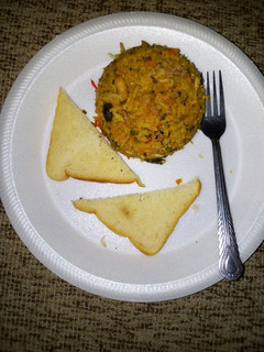 Una foto de Arroz de cebolla trifásico