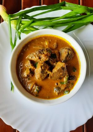 A picture of Mutton Liver Curry.