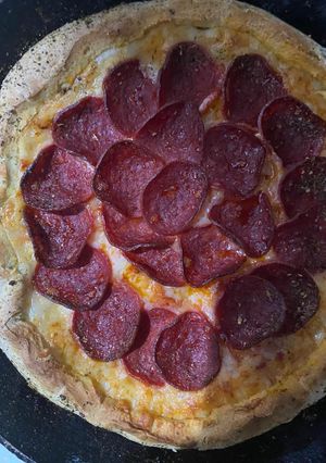 Una foto de Pizza