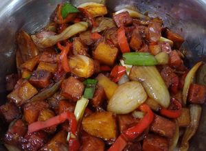 Foto resep Daging maling tumis kentang #nonhalal