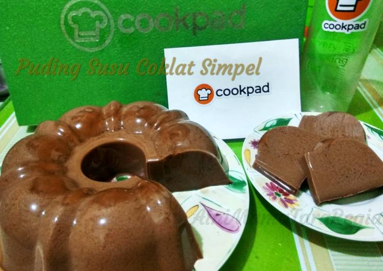 Puding Susu Coklat Simpel