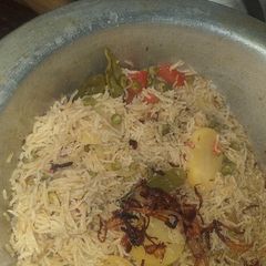 A picture of Aloo mater pilao.