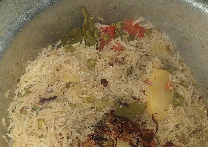 Recipe of Thomas Keller Aloo mater pilao