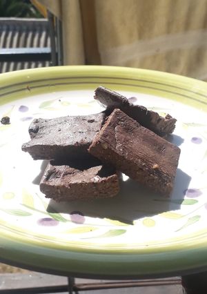 Una foto de Brownie crudivegano
