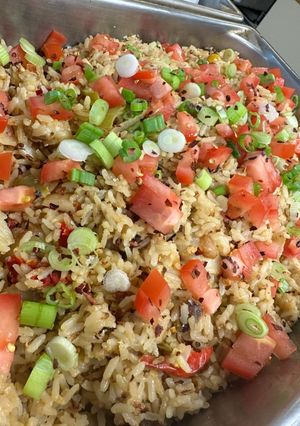 Foto de Arroz de legumes salteados