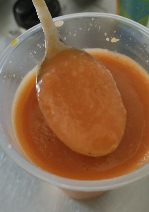 Una foto de Bbq de manzana🍎🧅🍯