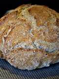 Semi-Whole Wheat Rye Bread in a Dutch Oven