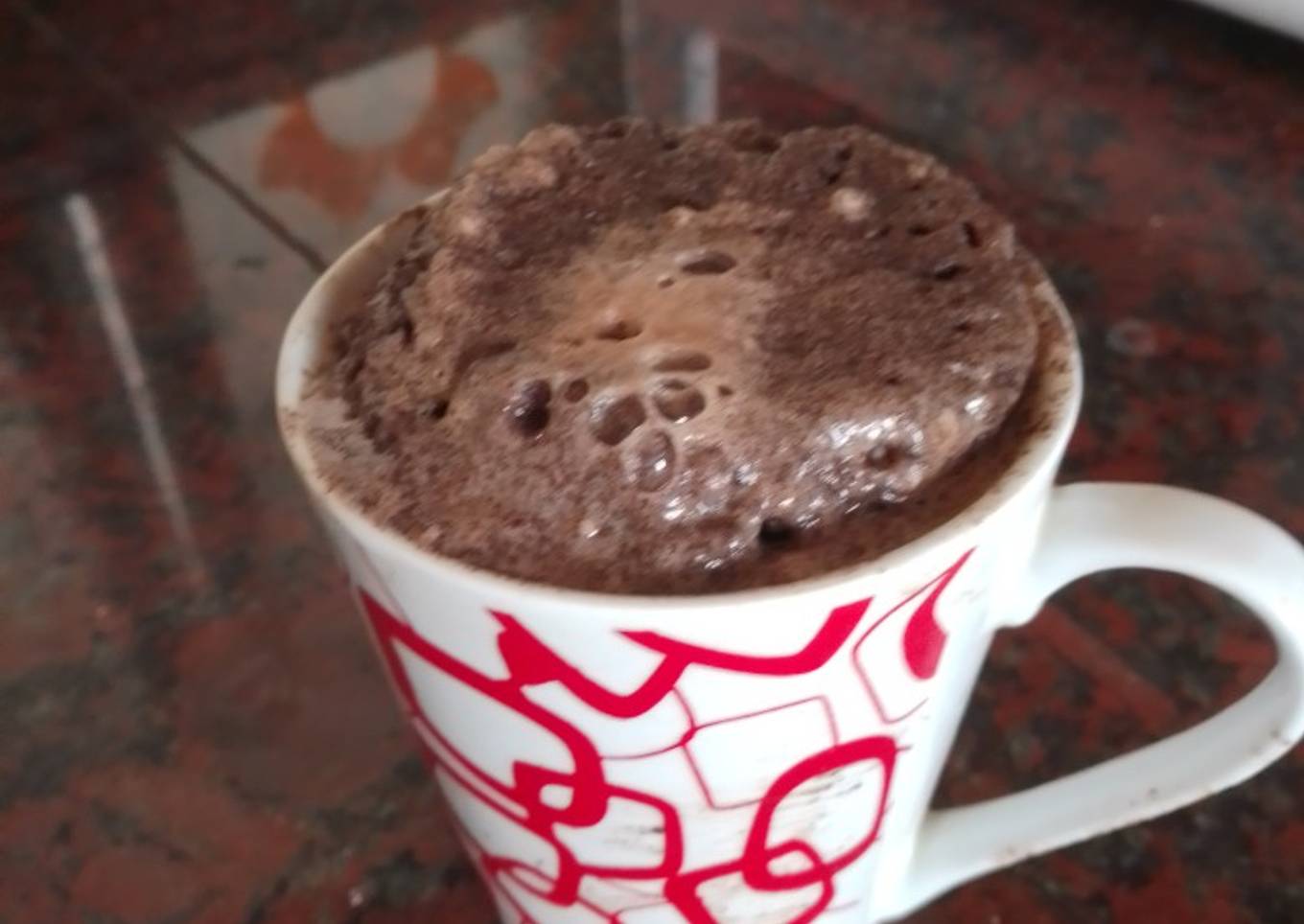 Brownie en taza de oreo en microondas
