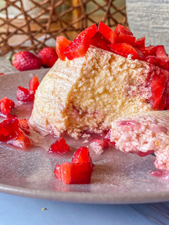 Una foto de Cheesecake al micro