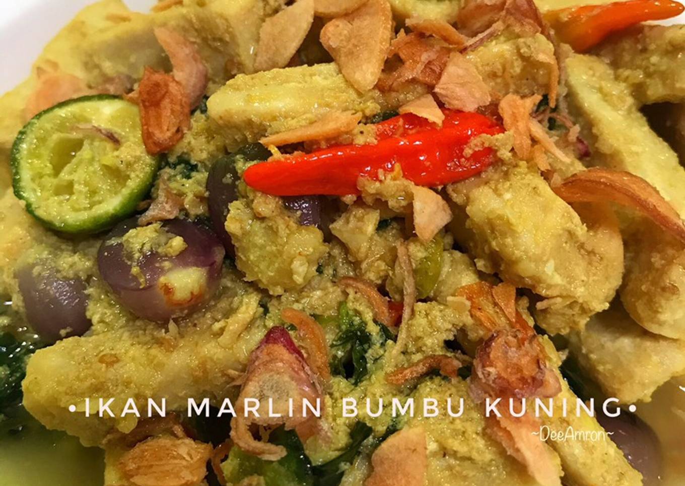 Ikan Marlin Bumbu Kuning