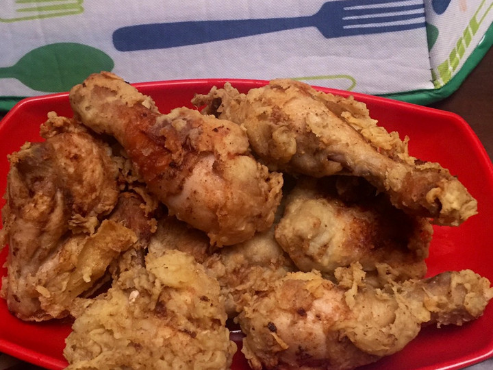 Cara Buat Ayam goreng renyah gurih Untuk Pemula