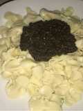 Fideos con tapenade