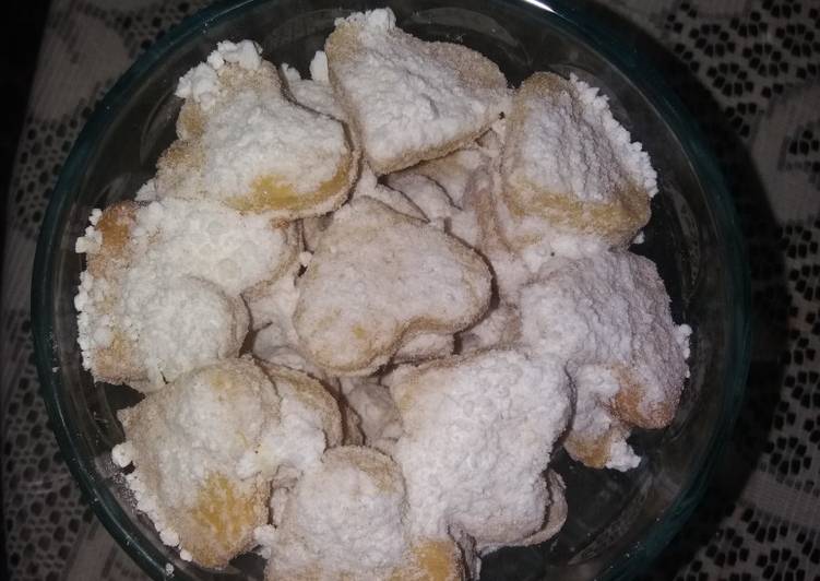 Proses Membuat Kue putri salju love rasa selai nanas Anti Gagal