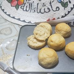 Eggless bread rolls A picture of Eggless bread rolls.