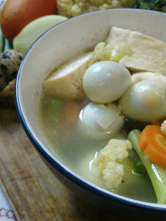 Foto resep Sup Tahu dan Telur Puyuh 🍲🍲