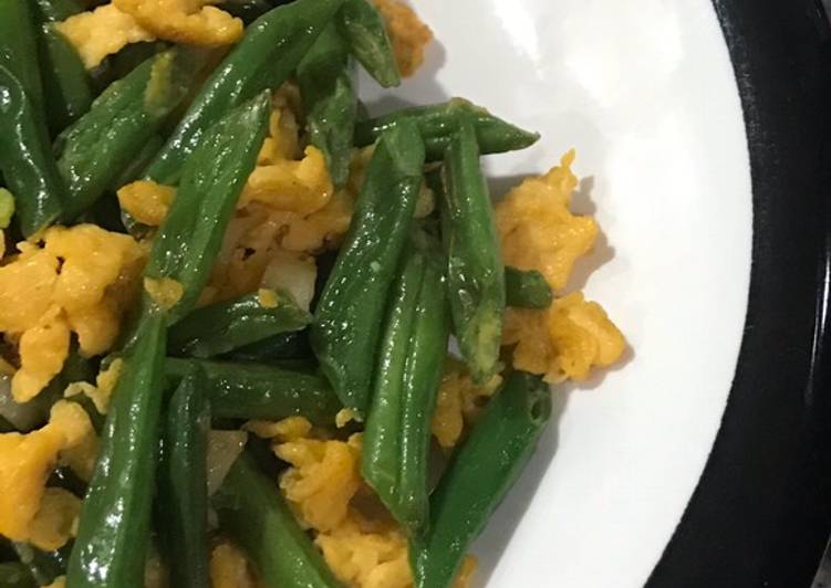 Tumis Buncis telur oreg gayaku 😊