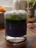 Ube Matcha Latte with Cold Foam