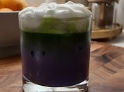 A picture of matcha with condensed milk