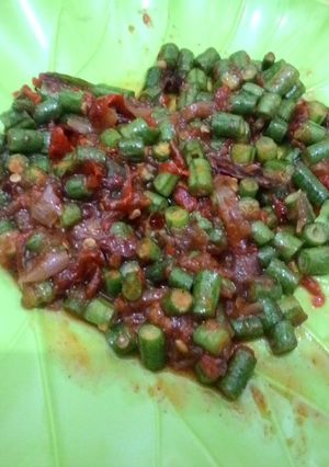 Foto resep Sambal terasi kacang panjang