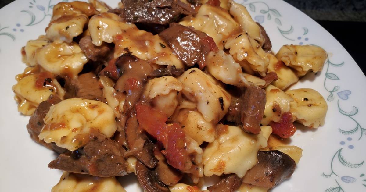 Braised Beef and Tortellini in Marsala Cream Sauce Recipe by Grill