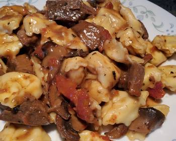 Without Fail Making Recipe Braised Beef and Tortellini in Marsala Cream Sauce Practical Delicious