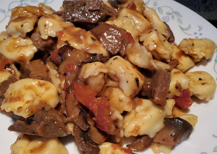 How to Cook Perfect Braised Beef and Tortellini in Marsala Cream Sauce