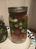 Pickled Okra and Tomatoes