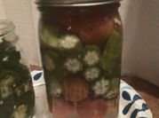 A picture of pickled okra