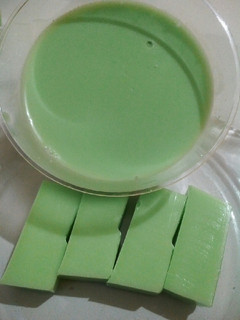 Foto resep Puding Santan pandan