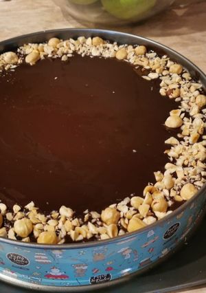 Mogyorókrémes Márvány Sajttorta recept fotója